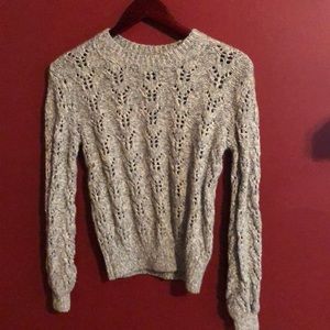 Blue and white sweater